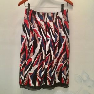 Emilio Pucci Threadwork Embroidered Pencil Skirt